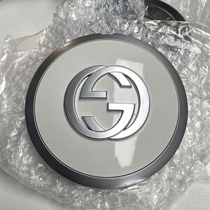 Gucci White and Silver Wheel Center Caps.